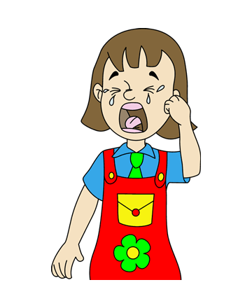 Crying Coloring Pages