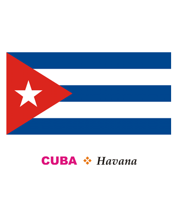 Cuba Flag Coloring Pages