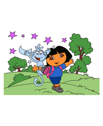 Dora Characters Coloring Pages