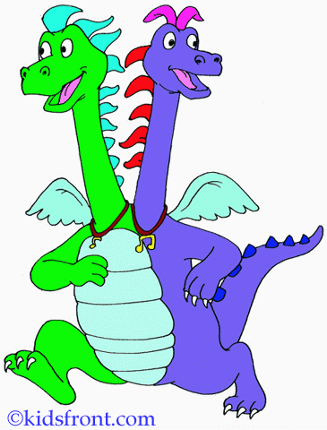 Animated Dragon Tales Coloring Pages
