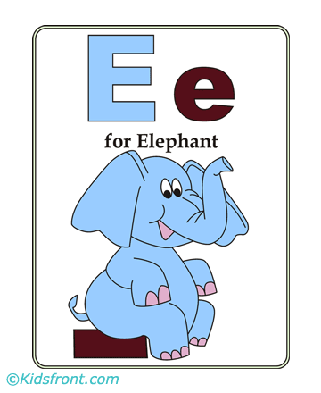 E-preschool Alphabet Coloring Pages