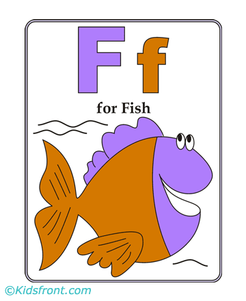 F-preschool Alphabet Coloring Pages