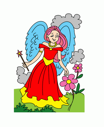 Butterfly Fairy Coloring Pages