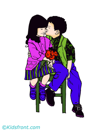 Girl And Boy 1 Coloring Pages
