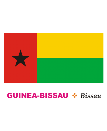 Guinea Bissau Flag Coloring Pages