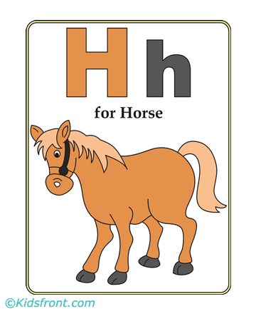 H-preschool Alphabet Coloring Pages