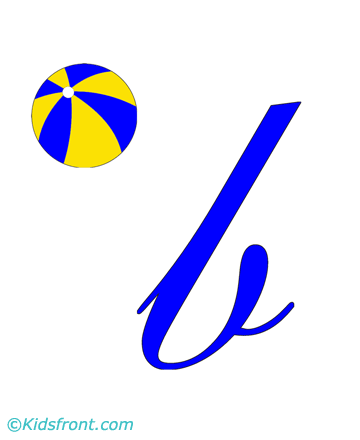 B For Ball Coloring Pages