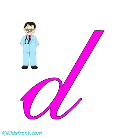 D For Doctor Coloring Pages