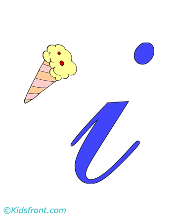 I For Ice Cream Coloring Pages