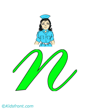 N For Nurse Coloring Pages