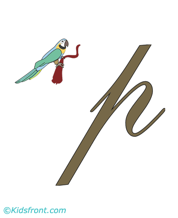 P For Parrot Coloring Pages