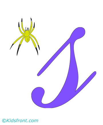 S For Spiders Coloring Pages