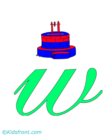 W For Well Coloring Pages
