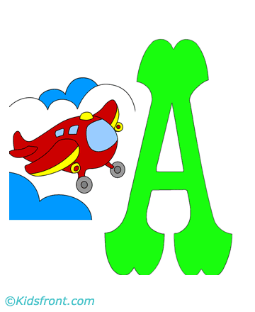 A-capital Letter Coloring Pages