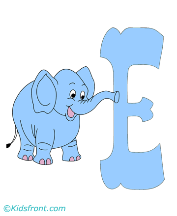 E-capital Letter Coloring Pages