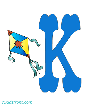 K-capital Letter Coloring Pages