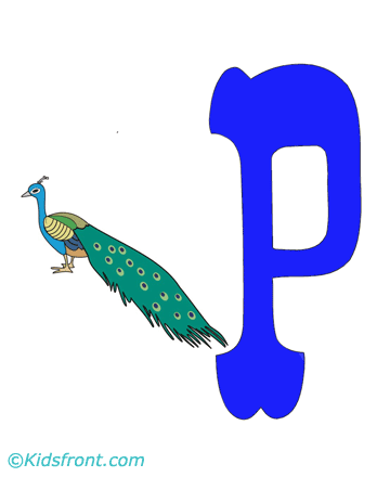 P-capital Letter Coloring Pages