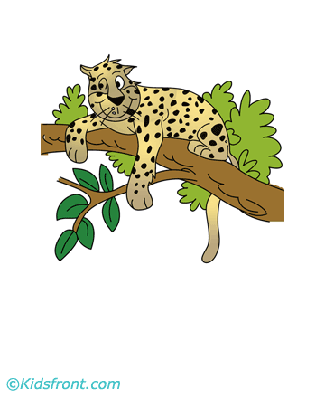 Tired Jaguar Coloring Pages