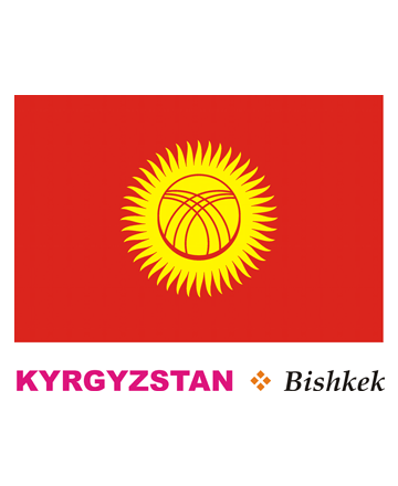 Kyrgyzstan Flag Coloring Pages