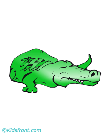 Sleeping Crocodial Coloring Pages