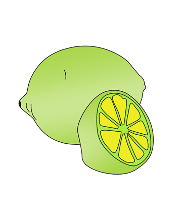 Lime Coloring Pages