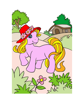 Pretty Little Pony Coloring Pages