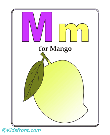 M-preschool Alphabet Coloring Pages
