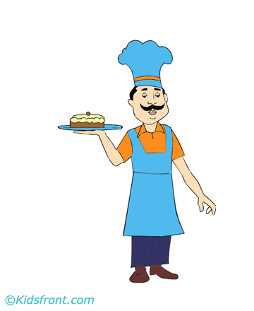 Man Cook Coloring Pages