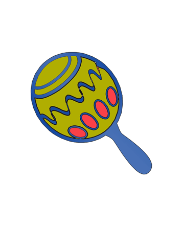 Maraca Instrument Coloring Pages
