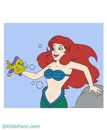 Mermaid Image Coloring Pages