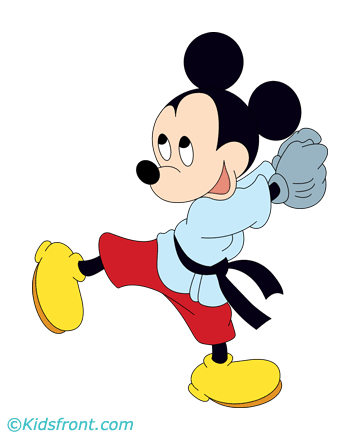 Happy Mickey Mouse Coloring Pages