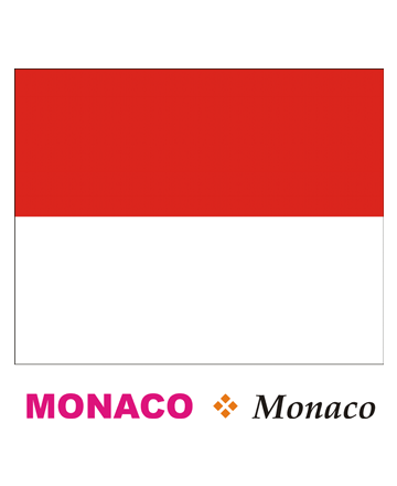 Monaco Flag Coloring Pages