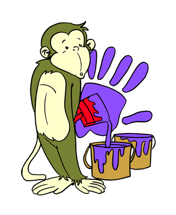 Stuffed Monkey Coloring Pages