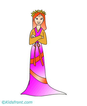 Attractive Mulan Coloring Pages