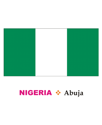 Nigeria Flag Coloring Pages