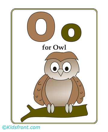 O-preschool Alphabet Coloring Pages
