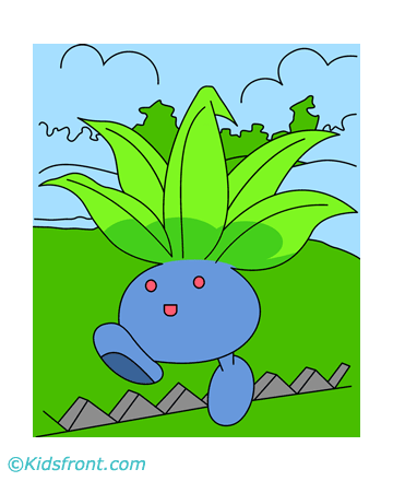 Oddish Coloring Pages