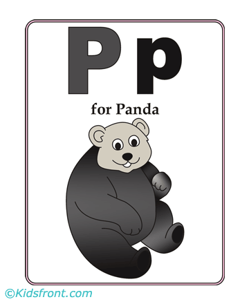 P-preschool Alphabet Coloring Pages