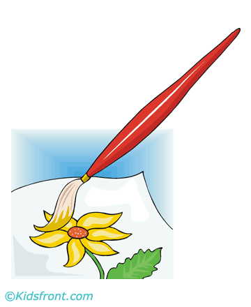 Paint Brush Coloring Pages