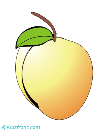 Peach Coloring Pages
