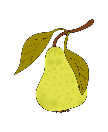 Pear Coloring Pages