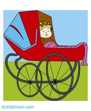 Infant Stroller Coloring Pages