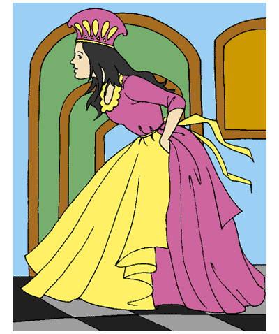 Princess About To Move Coloring Pages