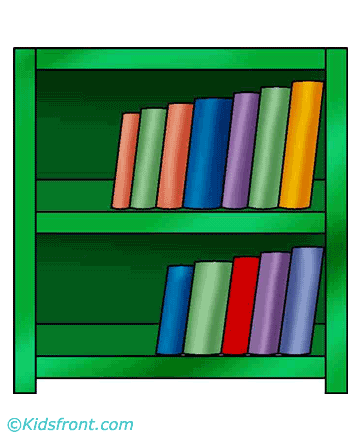Book Shelf Coloring Pages