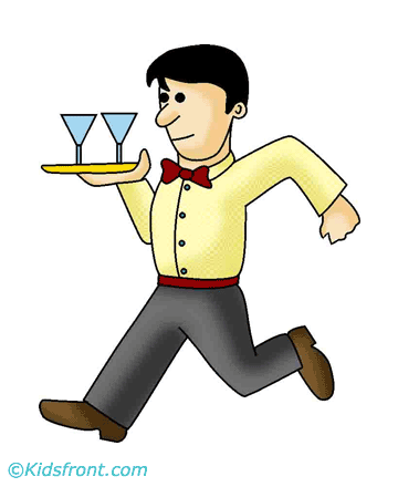 Waiter Coloring Pages