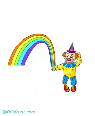 Rainbow On Hand Coloring Pages