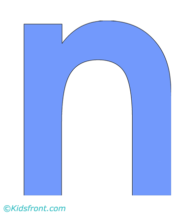 N-lowercase Alphabet Coloring Pages