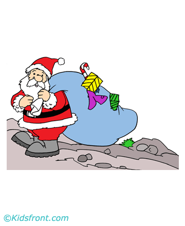 Santa Clipart Coloring Pages