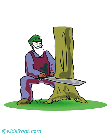 Woodcutter Coloring Pages