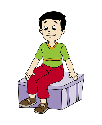 Sitting Coloring Pages